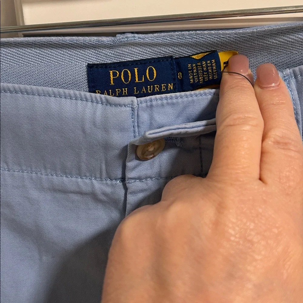 Polo by Ralph Lauren Blue Cotton Shorts NWT 0